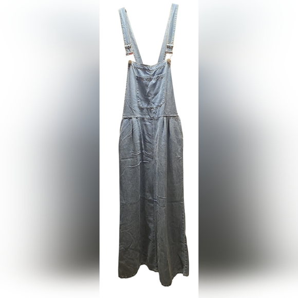 Amazon Denim - Amazon Light Blue Denim Overalls Dress